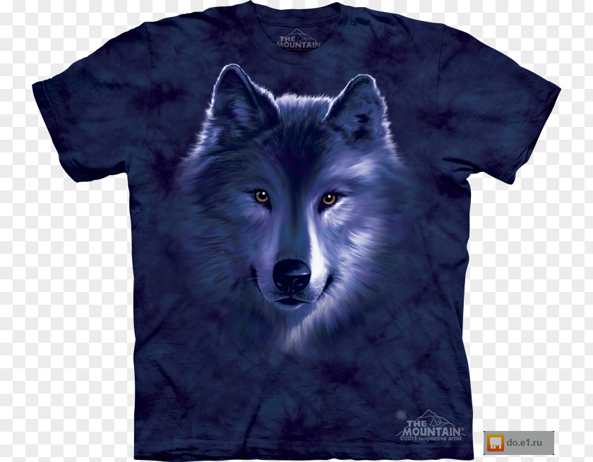 T-shirt Gray Wolf Decal Clothing Bag PNG