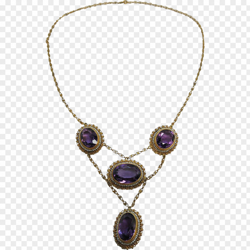 Amulet File Amethyst Necklace Pendant Gold Jewellery PNG