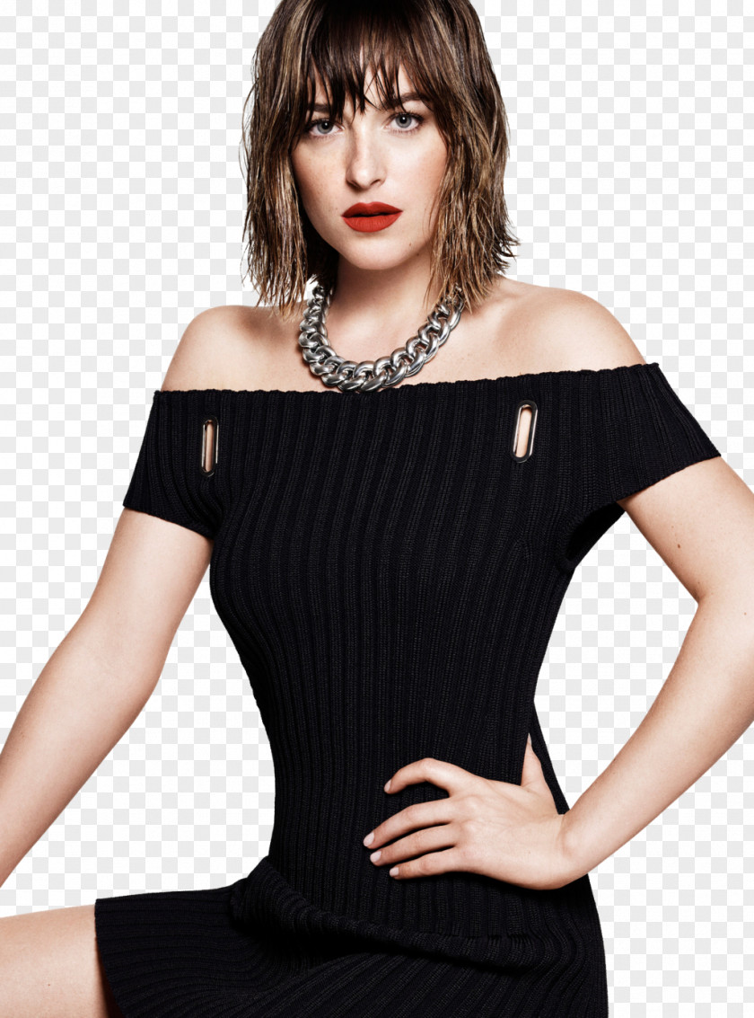 Dakota Johnson Transparent Fifty Shades Of Grey Magazine Elle PNG