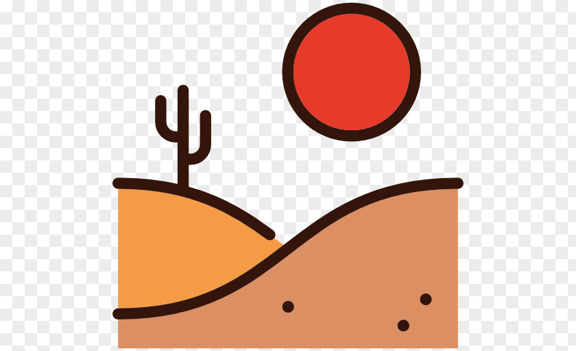 Desert Landscape Clip Art Vector Graphics Illustration PNG