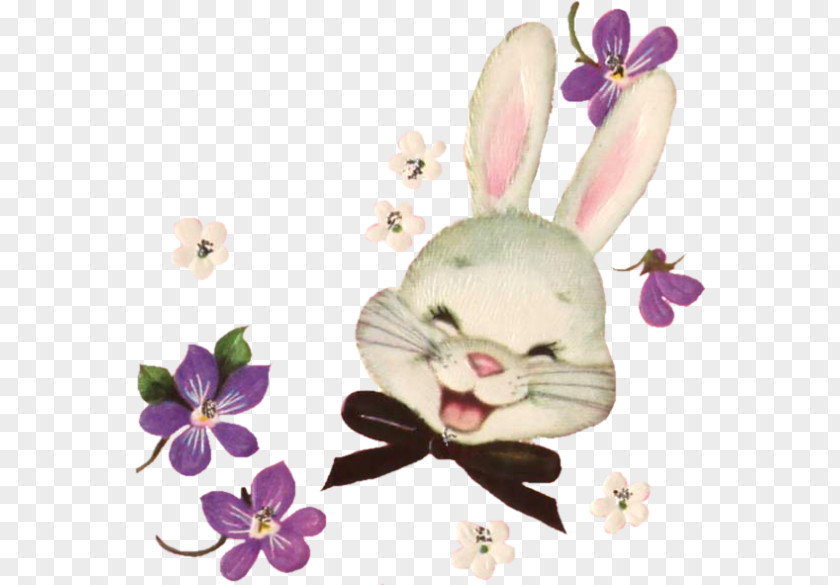 Design Easter Bunny Floral PNG