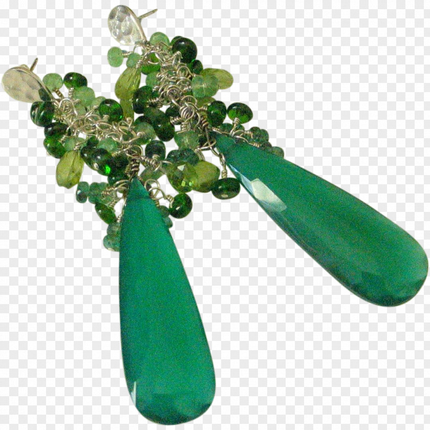 Emerald Earring Diopside Gemstone Jewellery PNG