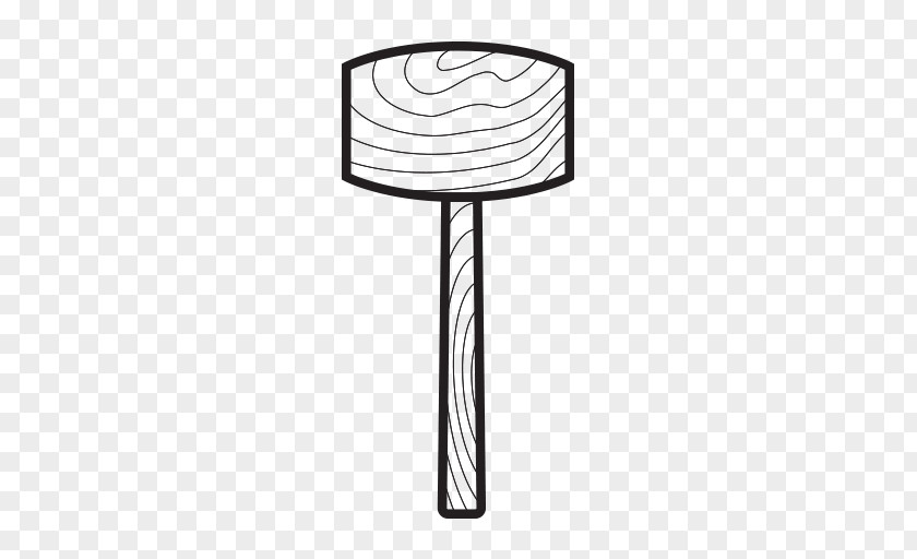 Hand Painted Wooden Hammer Wood Mallet PNG
