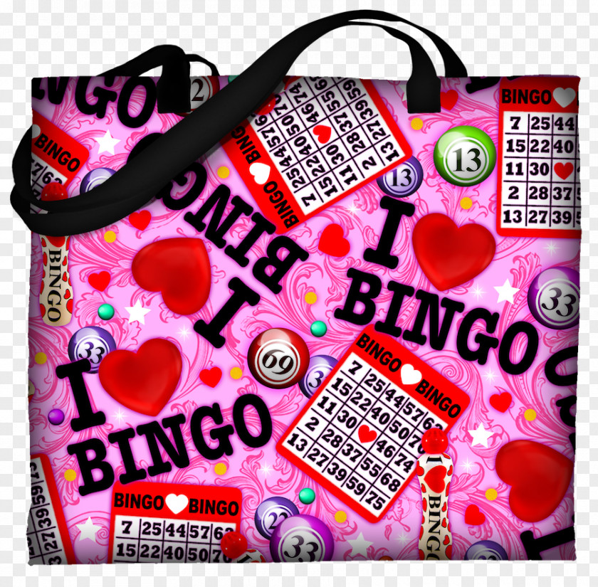 I Love Shopping Handbag Bingo Pocket Zipper PNG