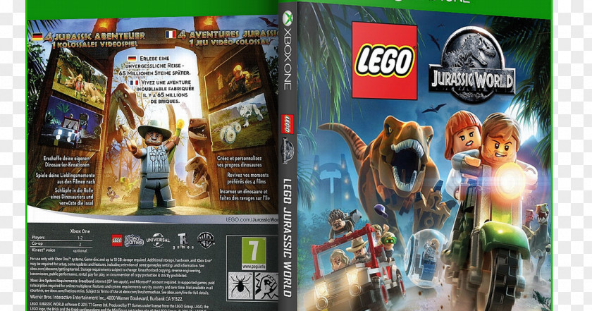 Lego Jurassic World Xbox 360 Wii U PlayStation PNG