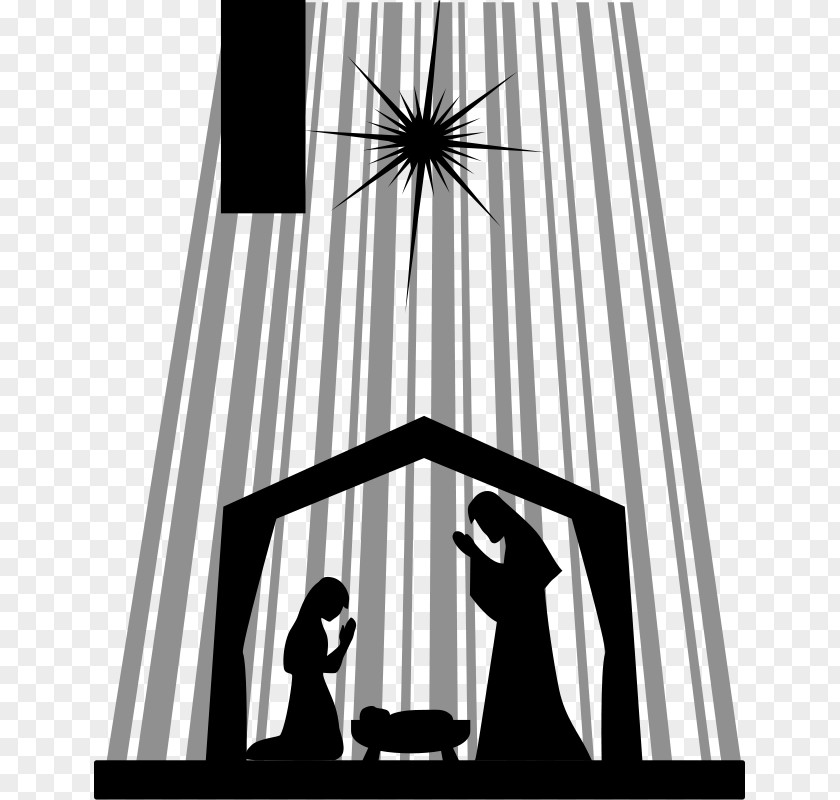 Nativity Vector Bethlehem Scene Of Jesus Manger Clip Art PNG
