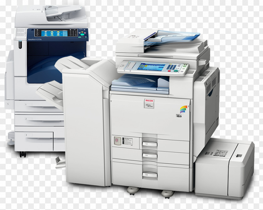 Printer Photocopier Ricoh Multi-function Printing PNG