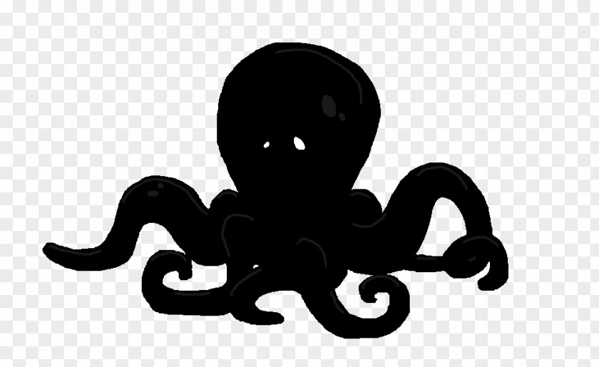 Silhouette Octopus Clip Art PNG