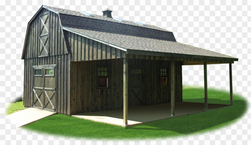 Barn Shed Lean-to Gambrel Pole Building Framing PNG