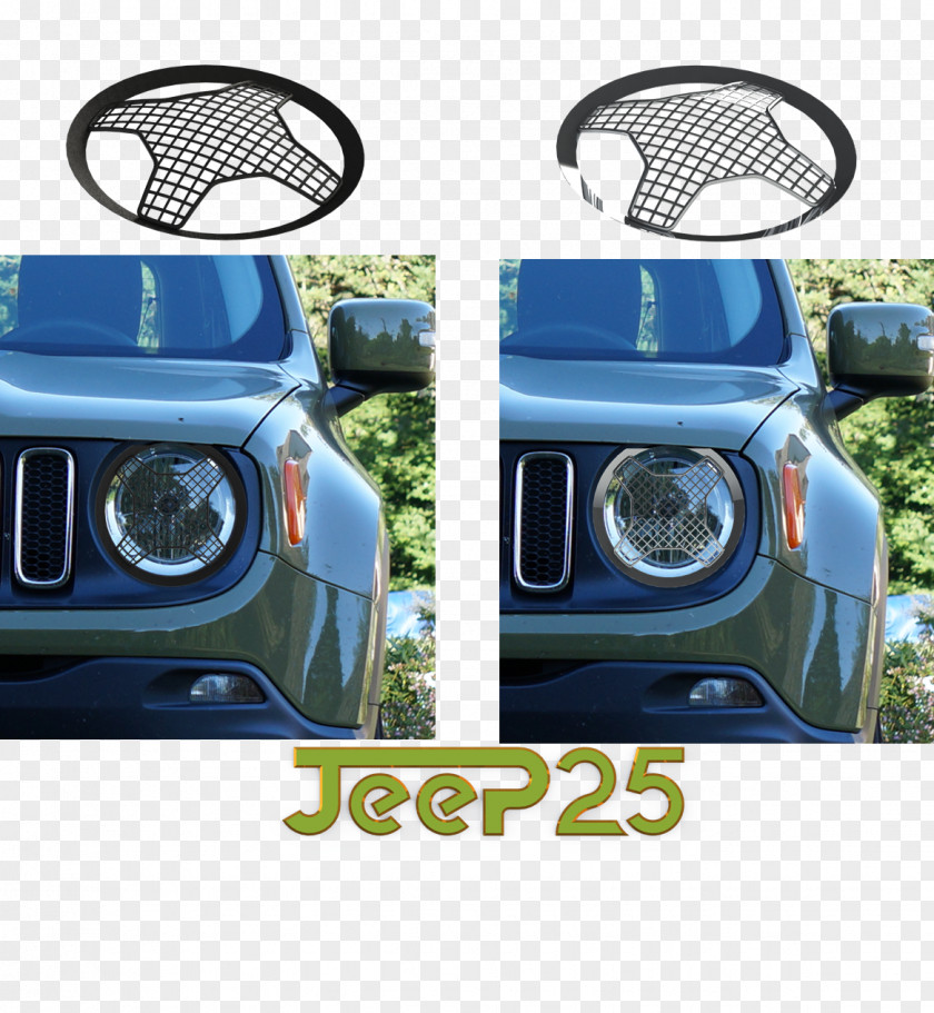 Jeep Headlamp 2015 Renegade Sport Utility Vehicle Car PNG