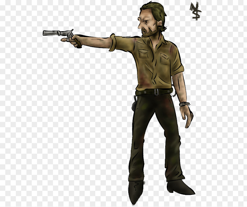 Rick Grimes Daryl Dixon Infantry Character Firearm PNG