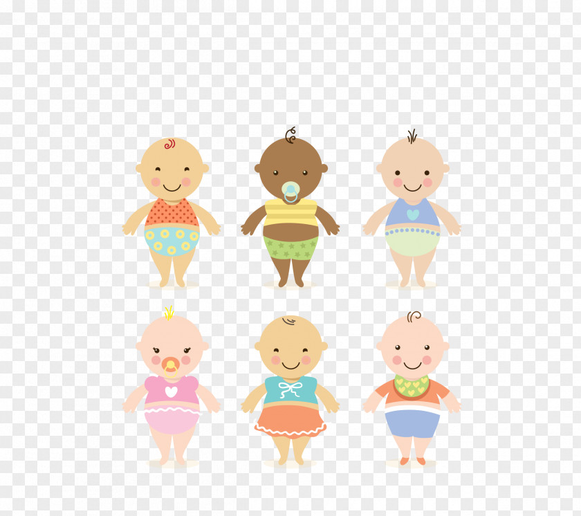 Vector Color Cartoon Small Baby Infant Adobe Illustrator Child PNG