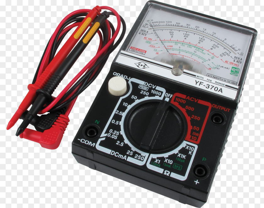 Analogue Electronics Multimeter Voltmeter Ohm PNG