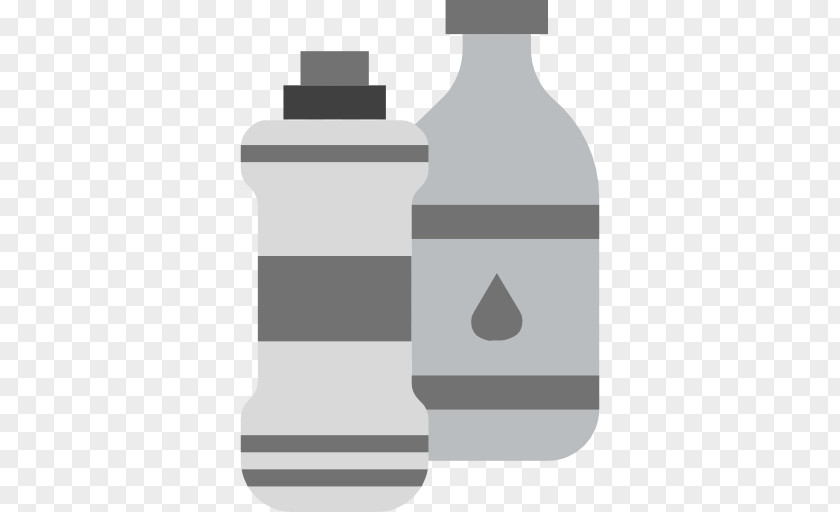 Hydration Icon Glass Bottle Product Design PNG
