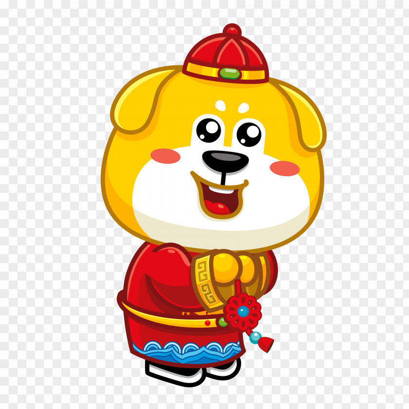 Chinese New Year Bainian Dog 闹新年 Lunar PNG