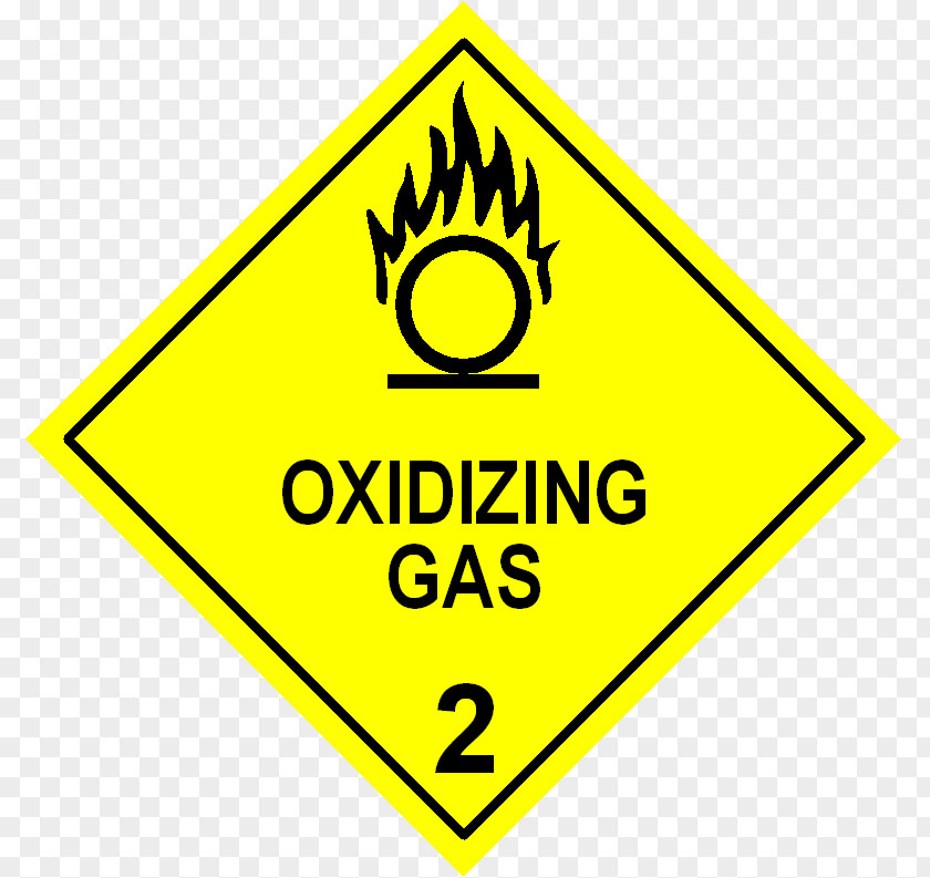 Dangerous Goods Label Oxidizing Agent Transport Combustibility And Flammability PNG