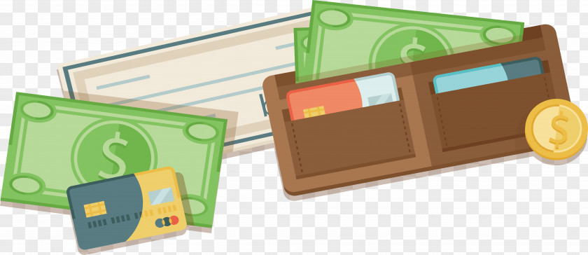 Scattered Wallets Wallet Handbag PNG