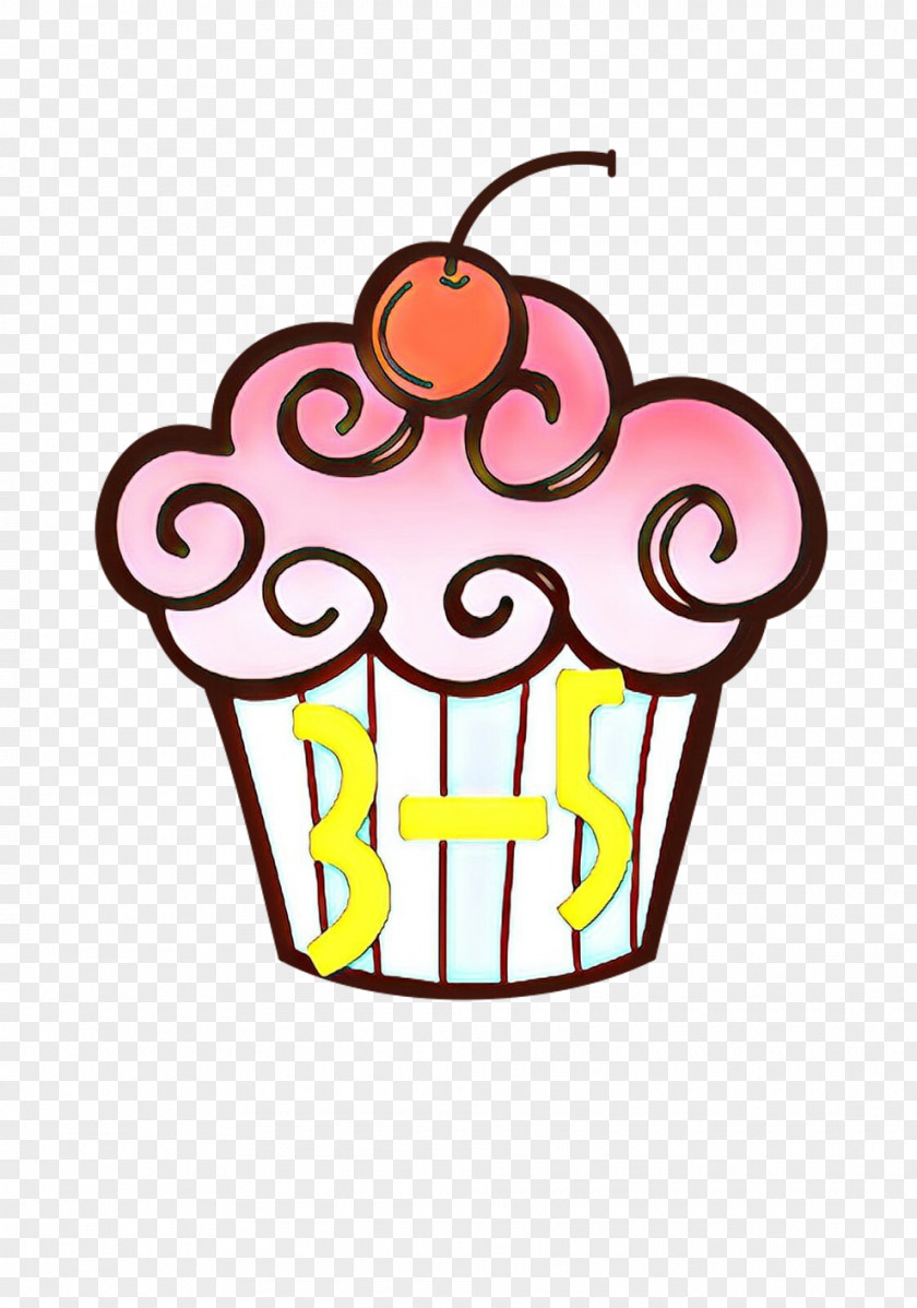 Baking Cup Coloring Book Pink Cartoon Dessert Line Art PNG