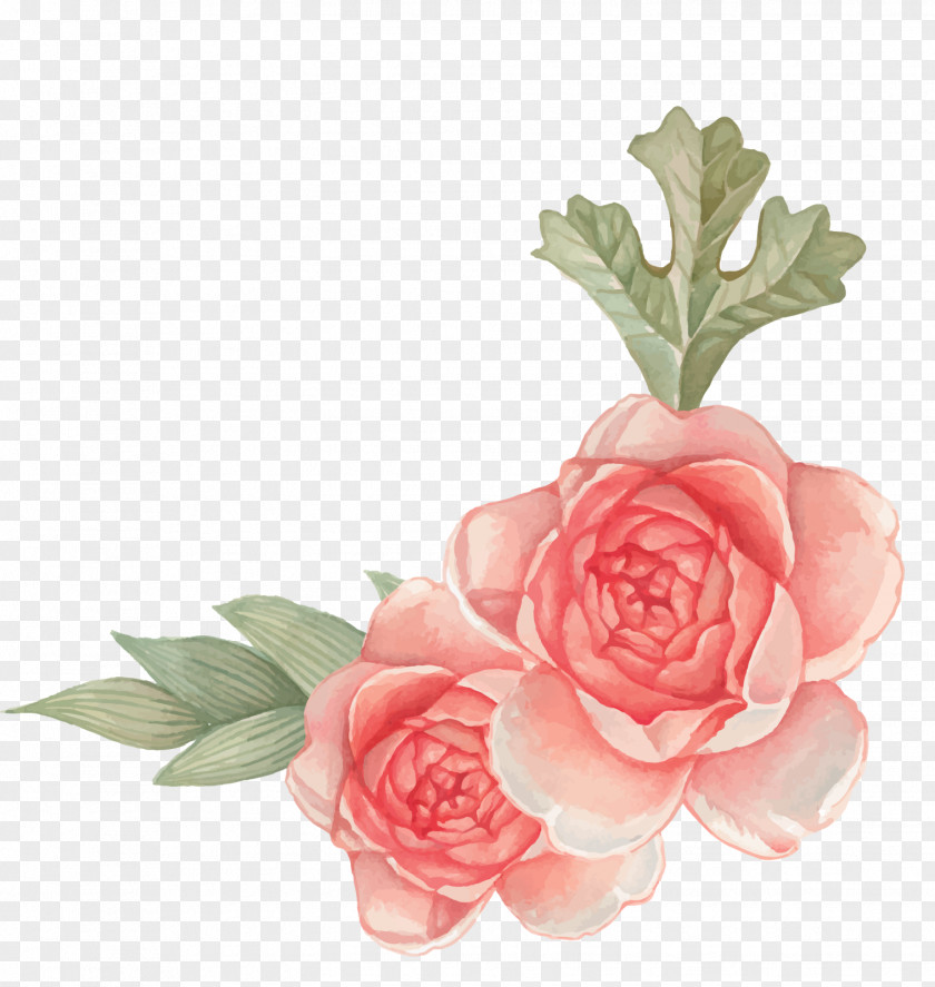 Convite Floral Garden Roses Cut Flowers Design PNG