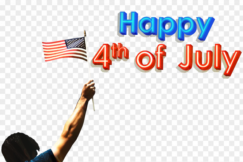 Logo Text Fourth Of July Background PNG
