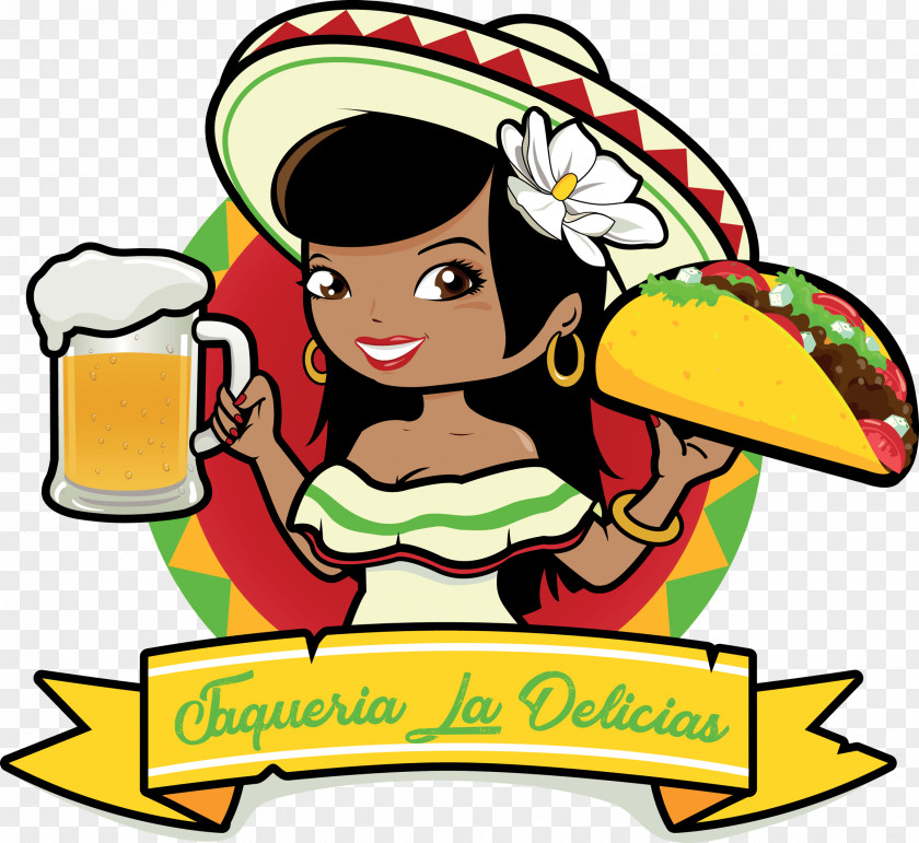 Woman Mexican Cuisine Taco Clip Art PNG
