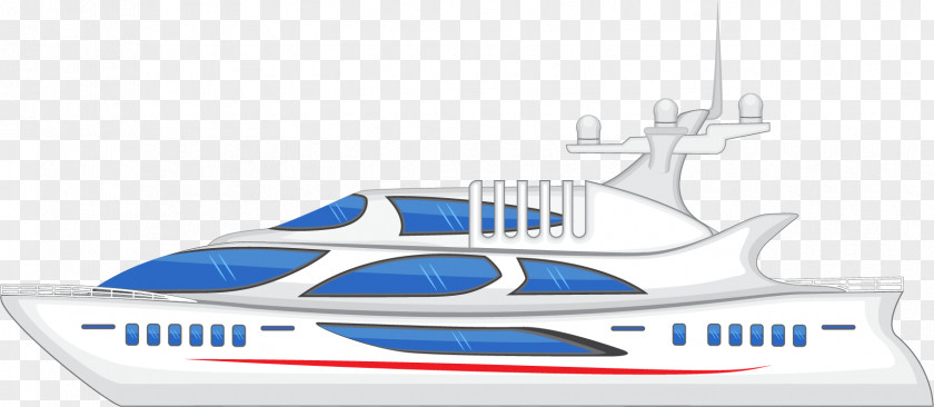 Yacht Vector Elements Luxury Cruise Ship PNG