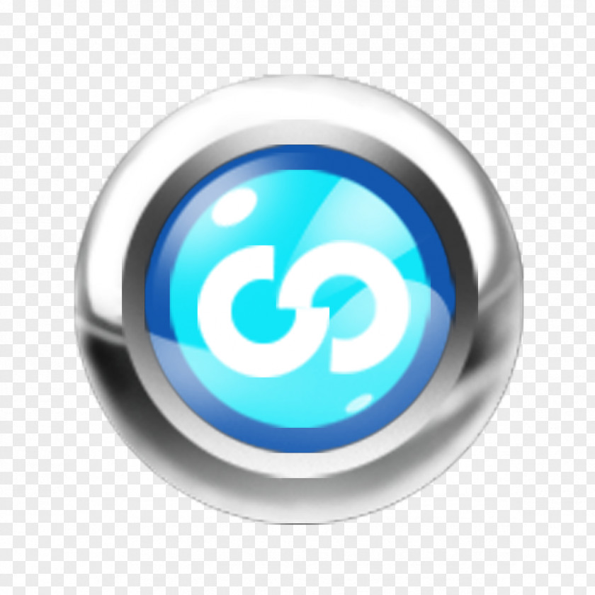 Blue Button Download Computer File PNG