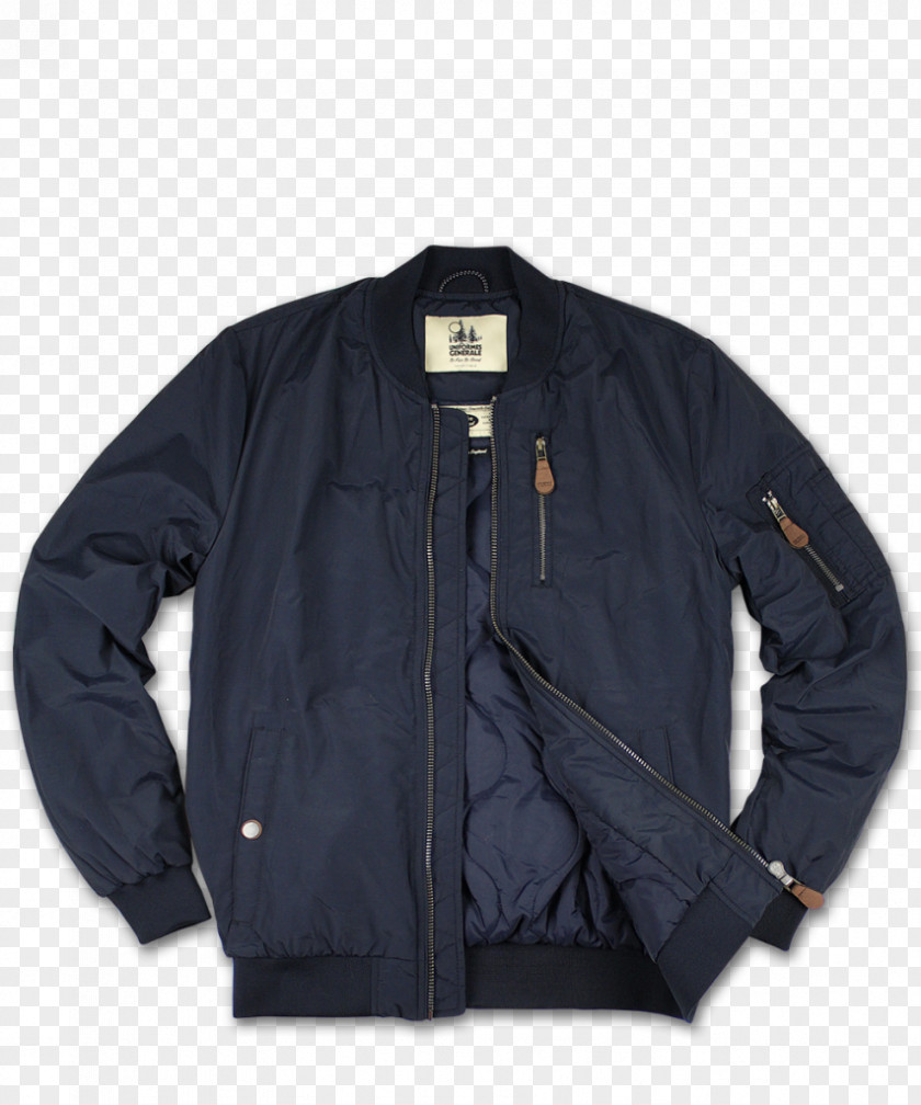 Bomber Flight Jacket Navy Blue Outerwear Coat PNG