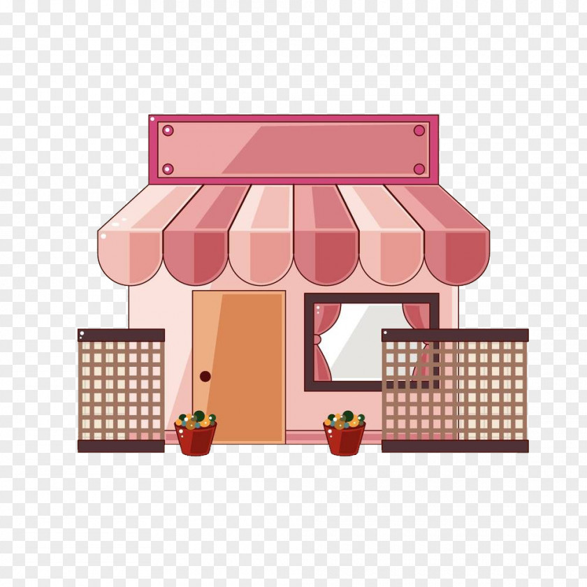 Breakfast Shop Illustration PNG