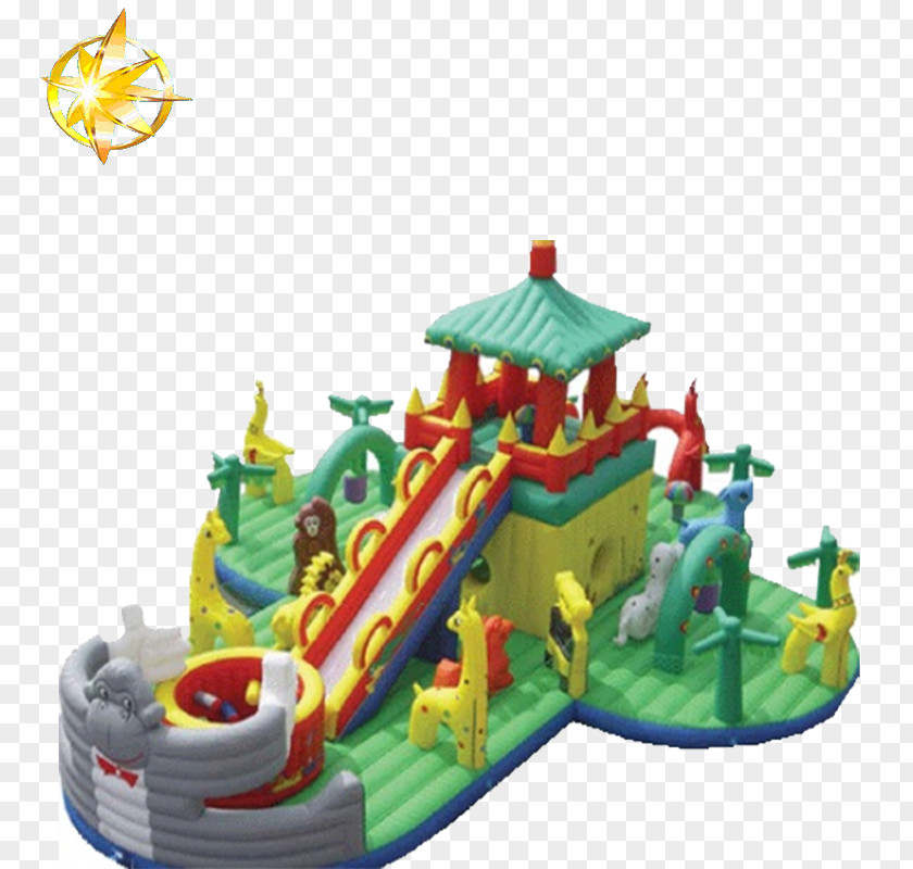 Castle Inflatable Bouncers Playground Slide Game PNG