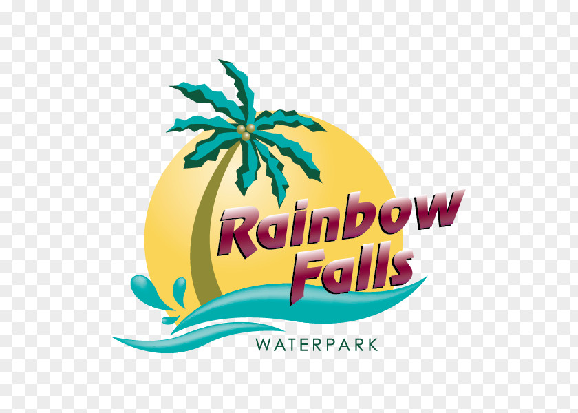 Double Rainbow Waterfall Falls Waterpark Bloomingdale Logo Water Park Graphic Design PNG