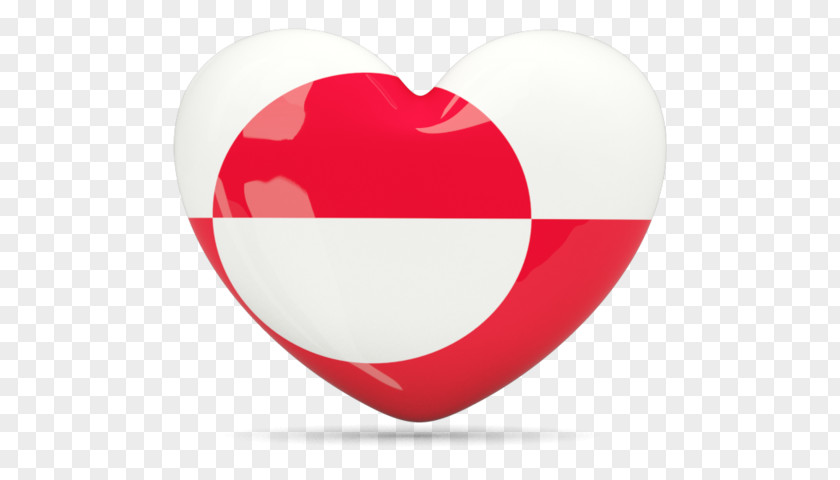 Heart Flag Of Greenland PNG