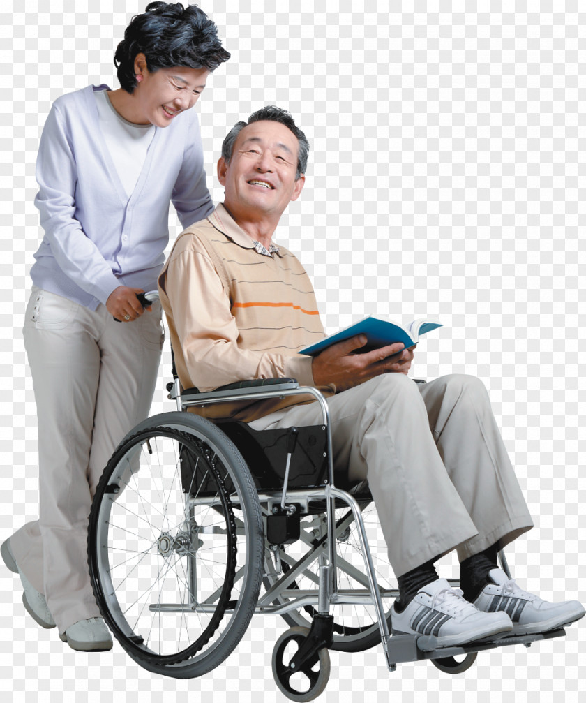 Pushing A Wheelchair For The Elderly Old Age Child Assistive Technology PNG