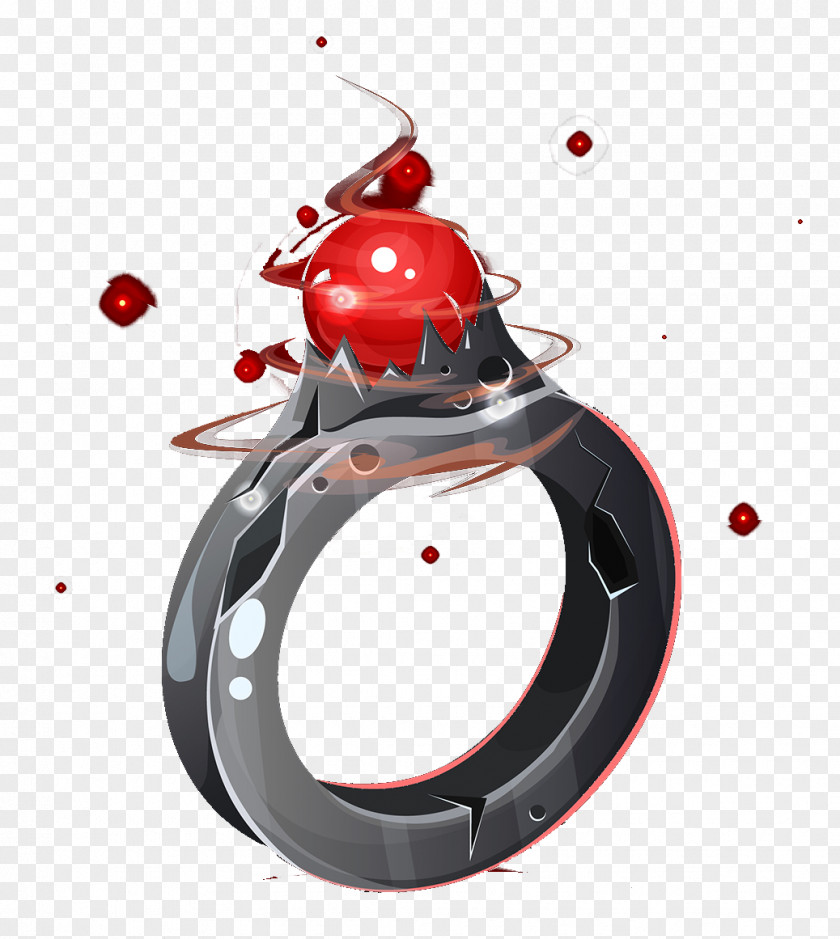 Ruby Ring Earring PNG