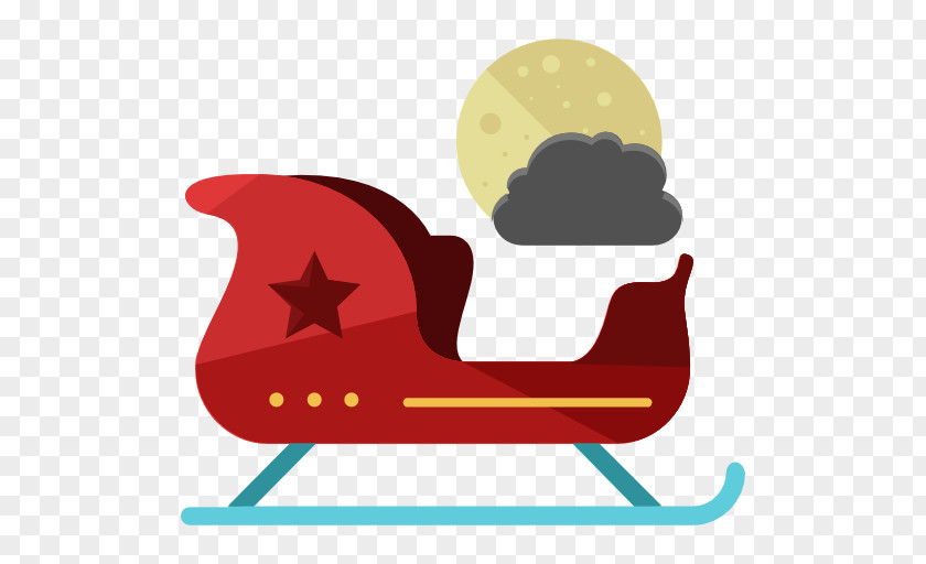 Sleigh Cartoon Clip Art PNG