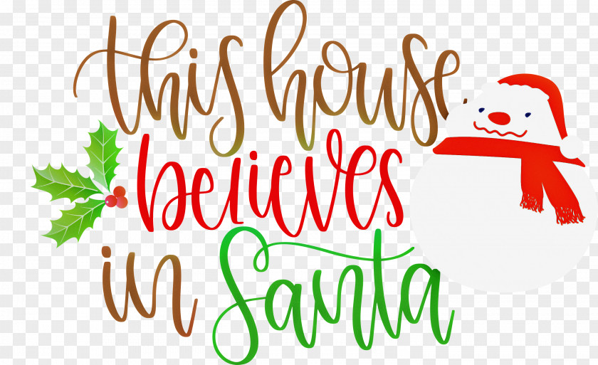 This House Believes In Santa PNG