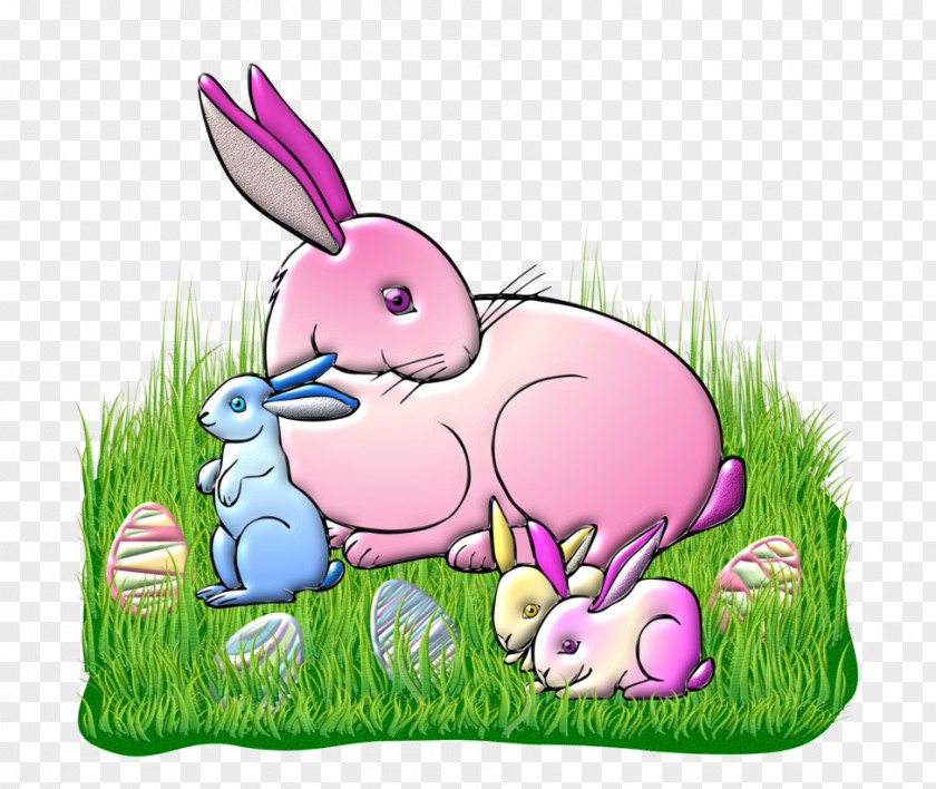 Animal Figure Plant Easter Egg Cartoon PNG