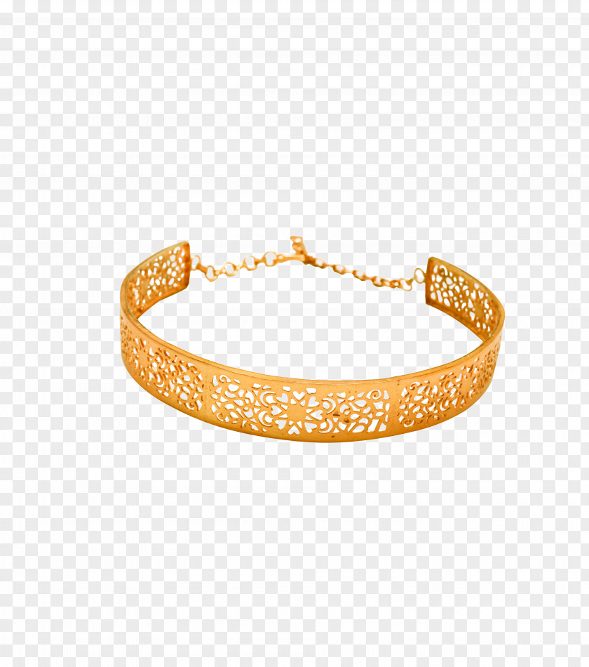 Jewellery Choker Bangle Necklace Gold PNG