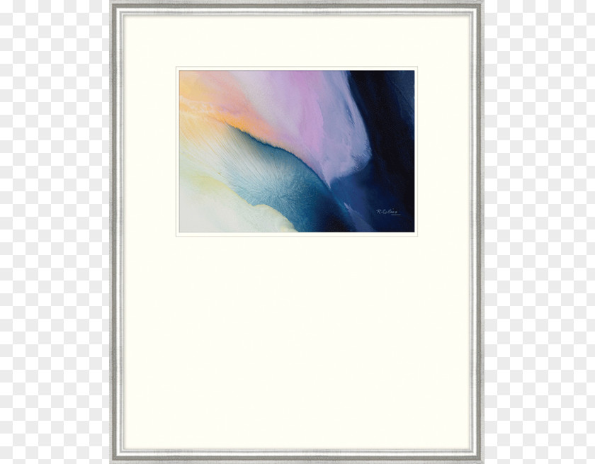 Purple Agate Watercolor Painting Picture Frames Modern Art Rectangle PNG