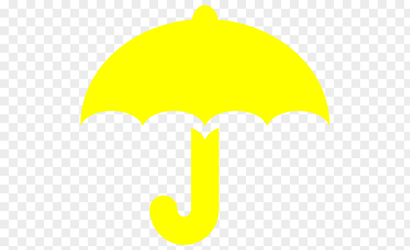Yellow Umbrella Leaf Line Symbol Clip Art PNG