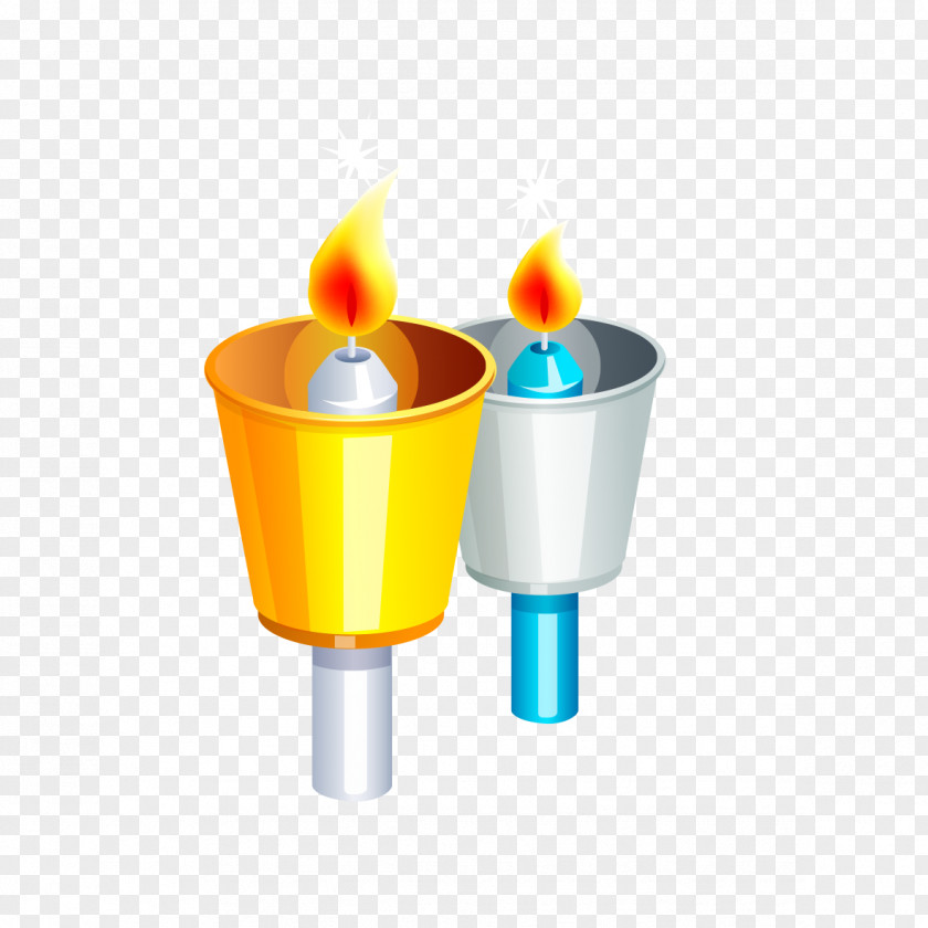 Golden Candle Graphics Illustration PNG