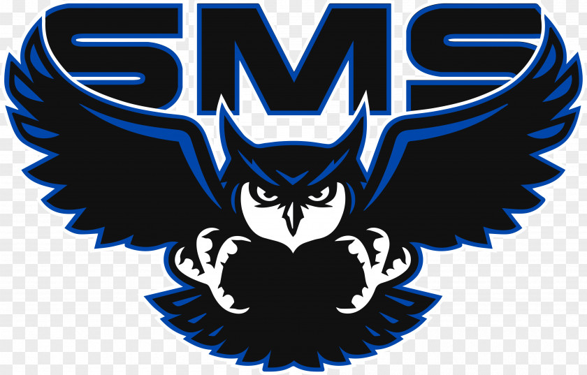 Sms Middle School Logo Video Owl Image Graphic Design PNG