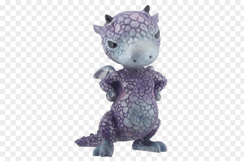 Dragon Figurine Purple Fantasy Statue PNG