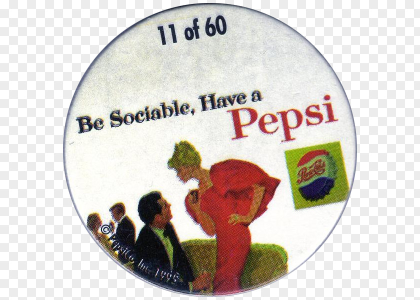 Pepsi Milk Caps Advertising Discover Card PNG
