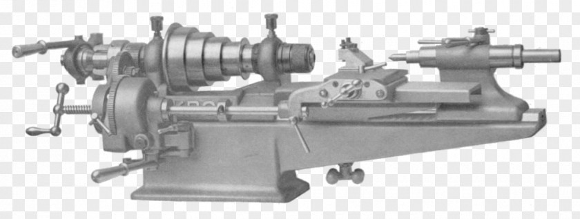 Automatic Lathe Machine Tool Turret Tailstock PNG