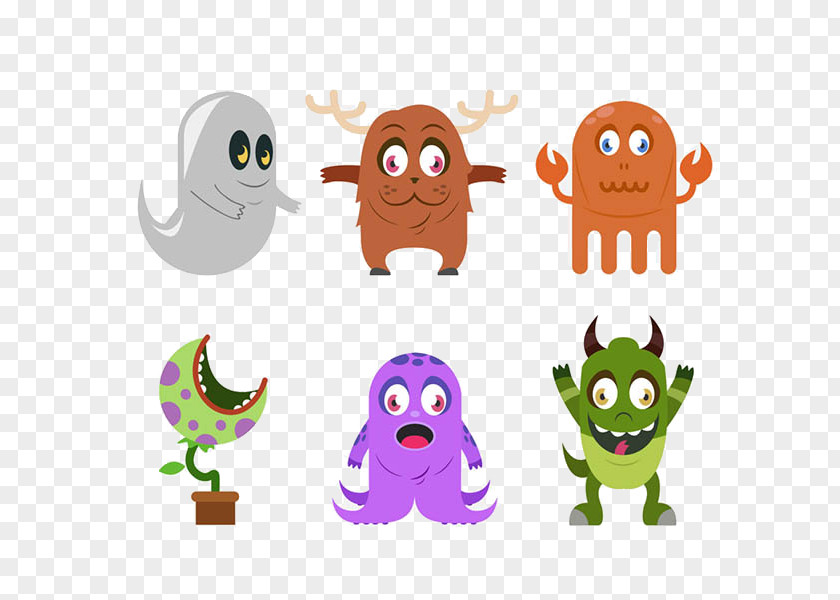 Halloween Cartoon Monster Icon PNG