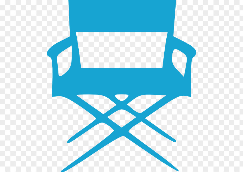 Turquoise Vector Director's Chair Film Director Clip Art PNG