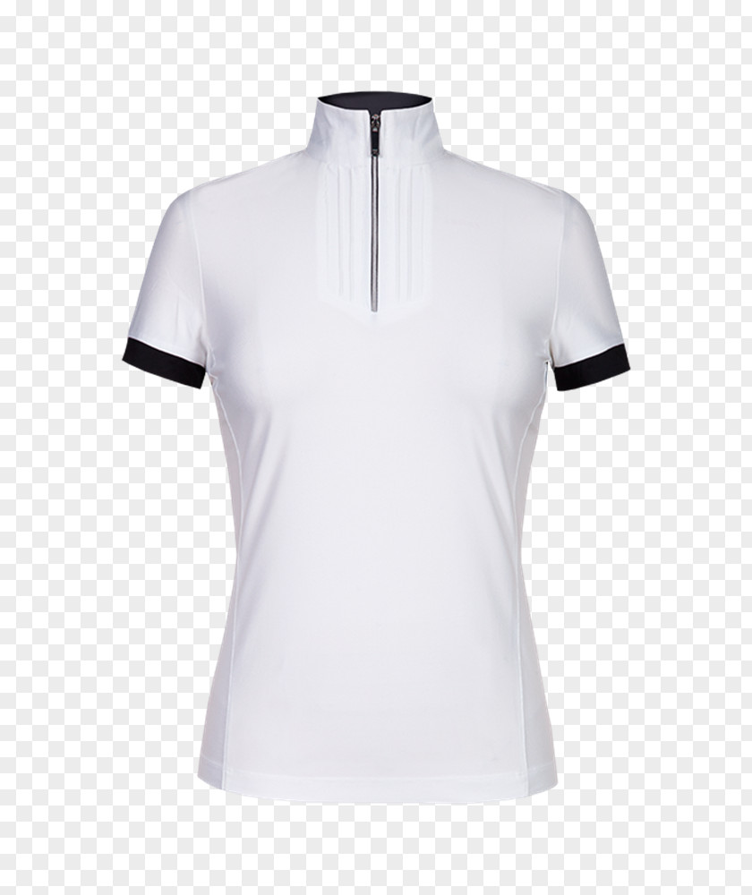 White Short Sleeves T-shirt Polo Shirt Shoulder Tennis Collar PNG