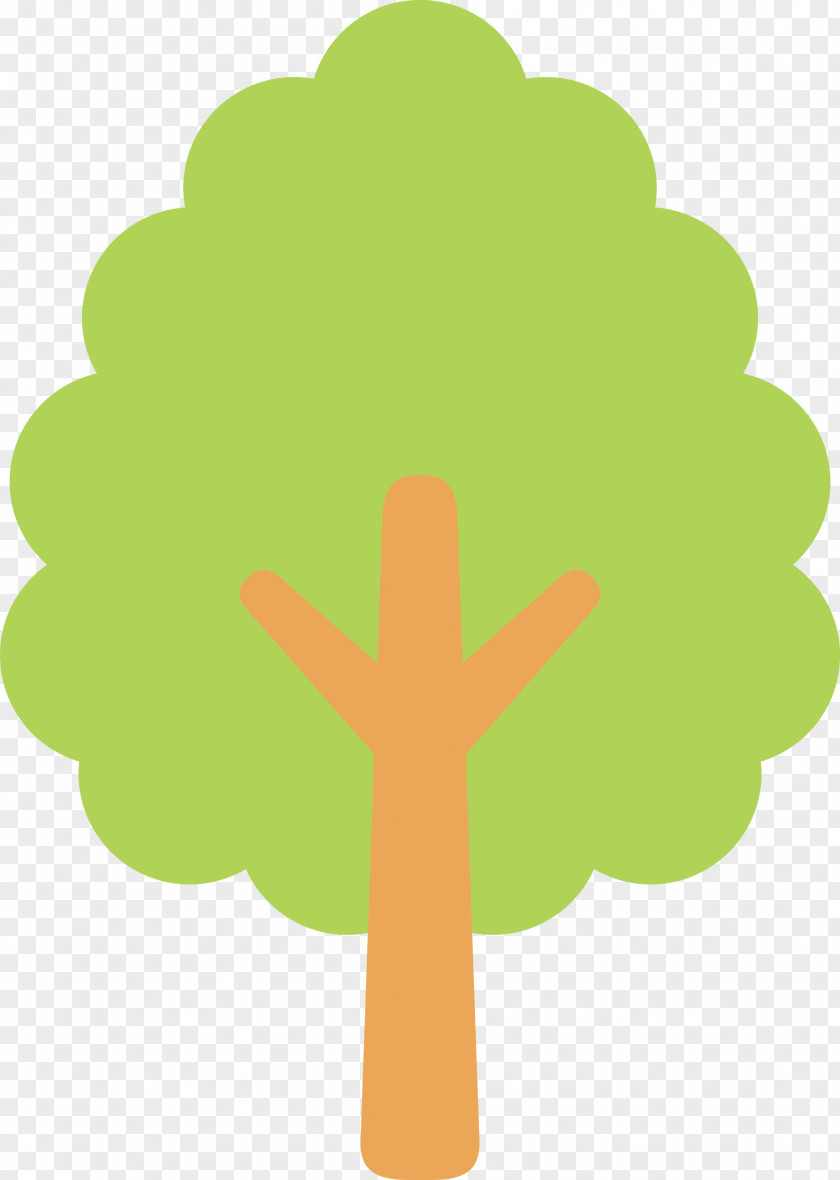 Green Leaf Symbol Tree Plant PNG