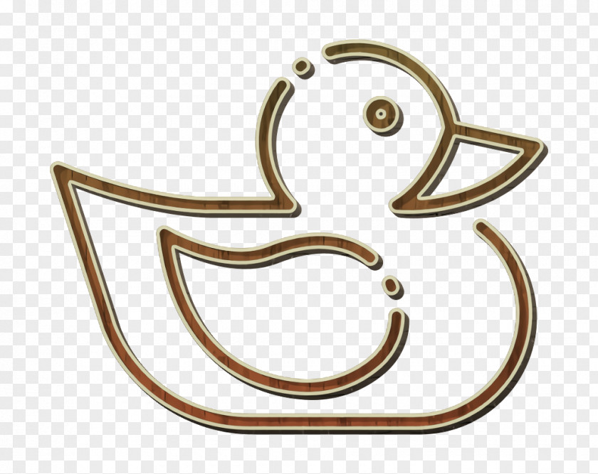 Rubber Duck Icon Baby Shower PNG